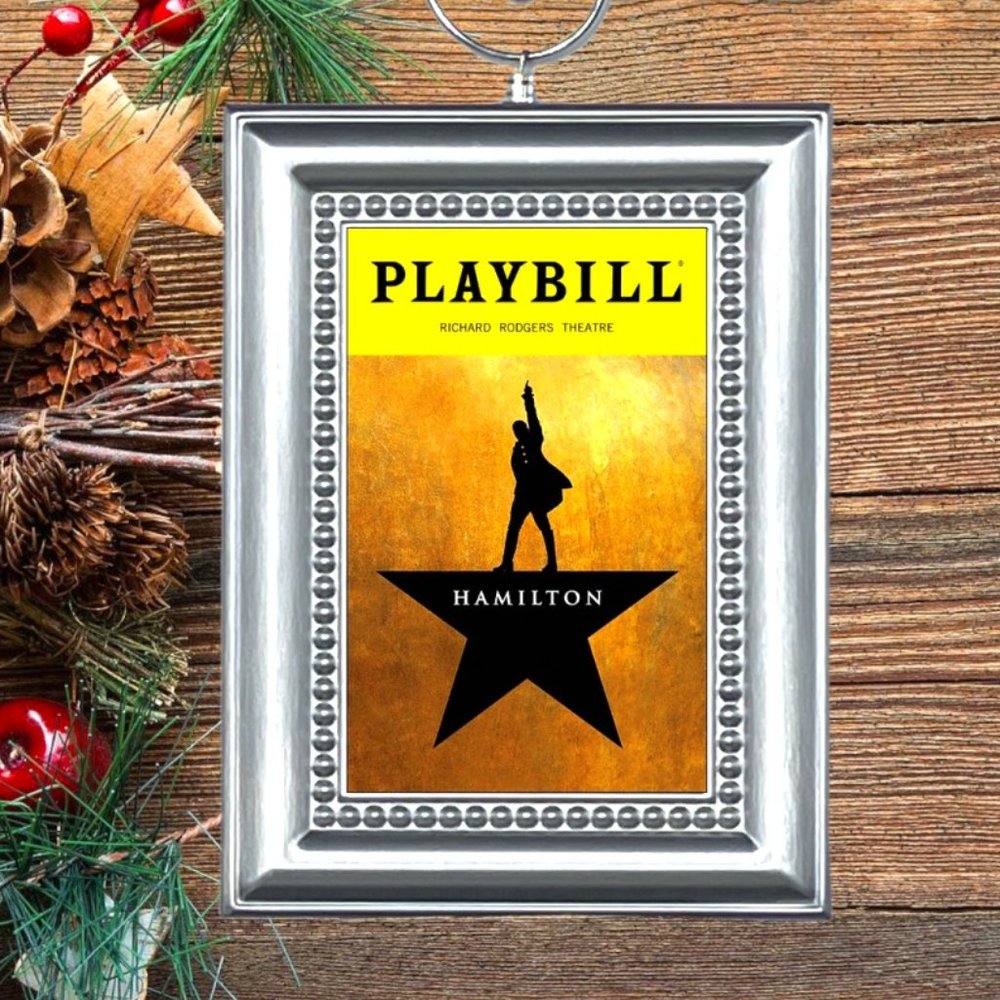Hamilton Broadway Musical Playbill‎ Christmas Tree Ornament